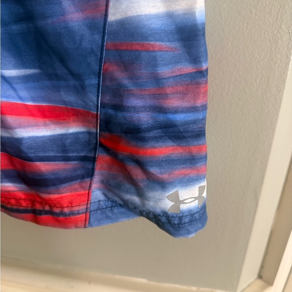 Under Armour Youth XL Shorts Red White Blue Swim Training Activewear - Picture 3 of 9